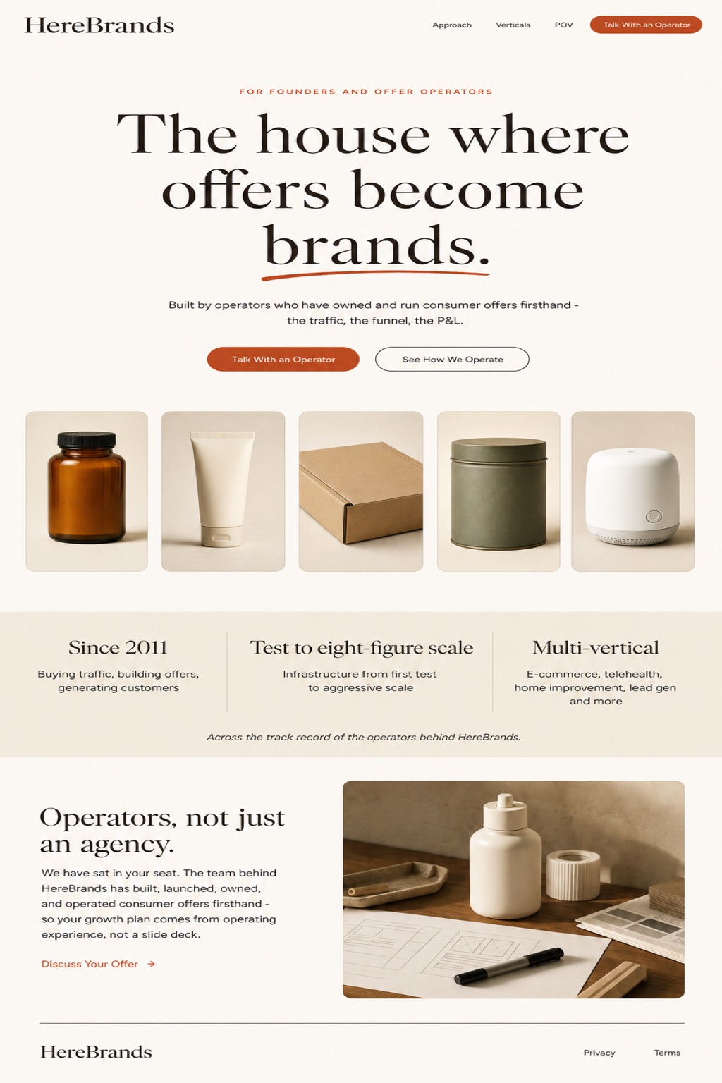 HB 1 — House of Operators concept frame